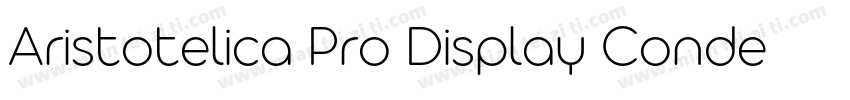 Aristotelica Pro Display Condensed字体转换